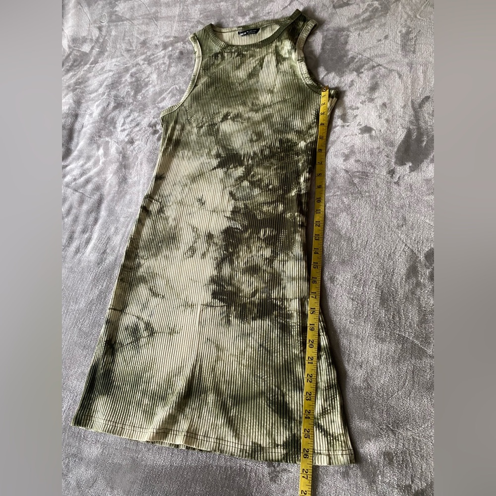 SheIn Army Green Ribbed Knit Dress - Picture 5 of 5